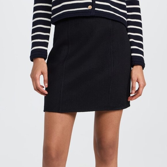 Alex Mill Naomi Mini Skirt in Doubleface Wool - Picture 1 of 4